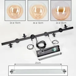 hofstein Chehalis Suspension, Boule lumineuse, Suspension Ambre, Clair, 8 lumières