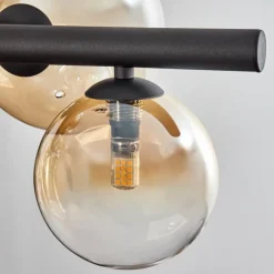 hofstein Chehalis Suspension, Boule lumineuse, Suspension Ambre, Clair, 8 lumières