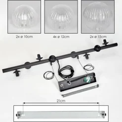 hofstein Chehalis Suspension, Boule lumineuse, Suspension Clair, 8 lumières