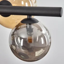 hofstein Chehalis Suspension, Boule lumineuse, Suspension Ambre, Fumé, 8 lumières