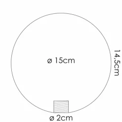 hofstein Chehalis Verre de rechange 15 cm Clair, Fumé