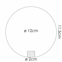 hofstein Chehalis Verre de rechange 12 cm Blanc