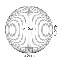 hofstein Chehalis Verre de rechange 15 cm Blanc