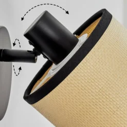 hofstein Chellas Applique murale Noir, 1 lumière