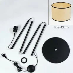 hofstein Chellas Lampadaire beige, 1 lumière