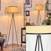 Luminaires Scandinaves-hofstein Chellas Lampadaire beige, Noir, 1 lumière