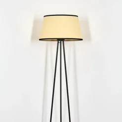hofstein Chellas Lampadaire beige, Noir, 1 lumière* Lampadaires Et Lampes Sur Pied