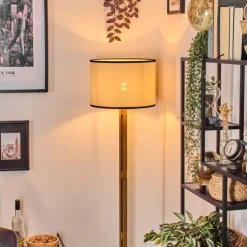 Luminaires Scandinaves-hofstein Chellas Lampadaire Brun, Écru, Noir, 1 lumière