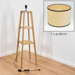 Lampes En Tissu-hofstein Chellas Lampadaire Écru, 1 lumière