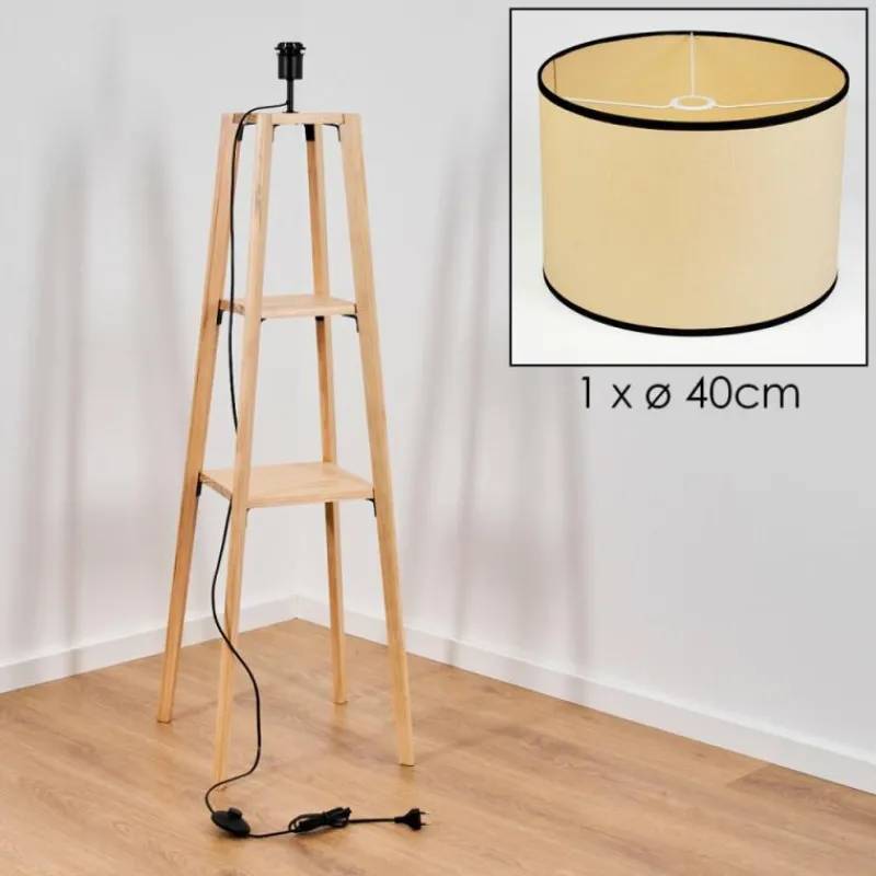 Luminaires Scandinaves-hofstein Chellas Lampadaire Écru, 1 lumière