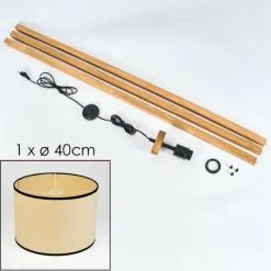 Luminaires Scandinaves-hofstein Chellas Lampadaire Écru, 1 lumière