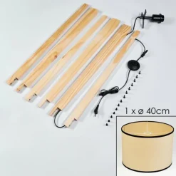 Luminaires Scandinaves-hofstein Chellas Lampadaire Écru, 1 lumière