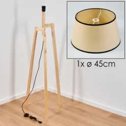 Luminaires Scandinaves-hofstein Chellas Lampadaire Écru, 1 lumière