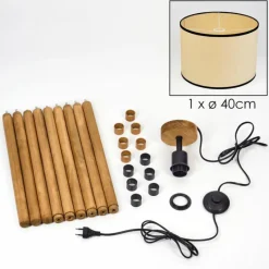 Luminaires Scandinaves-hofstein Chellas Lampadaire Écru, 1 lumière