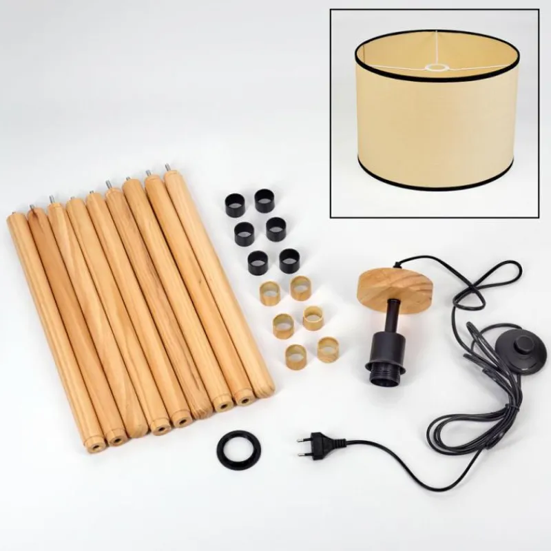 Luminaires Scandinaves-hofstein Chellas Lampadaire Écru, 1 lumière