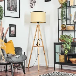 Luminaires Scandinaves-hofstein Chellas Lampadaire Écru, 1 lumière