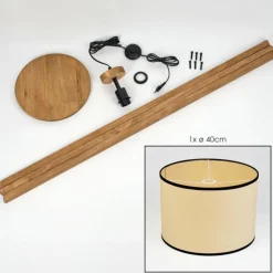 Luminaires Scandinaves-hofstein Chellas Lampadaire Écru, 1 lumière