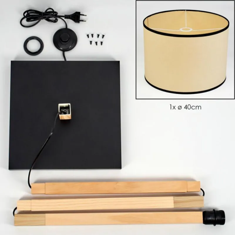 Luminaires Scandinaves-hofstein Chellas Lampadaire Écru, 1 lumière