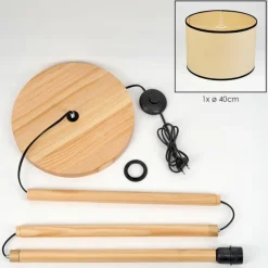 Luminaires Scandinaves-hofstein Chellas Lampadaire Écru, 1 lumière