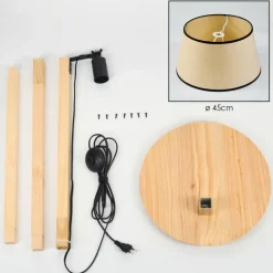 Luminaires Scandinaves-hofstein Chellas Lampadaire Écru, 1 lumière