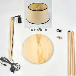 Luminaires Scandinaves-hofstein Chellas Lampadaire Écru, 1 lumière