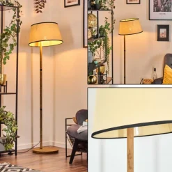 Lampes En Tissu-hofstein Chellas Lampadaire Écru, 1 lumière