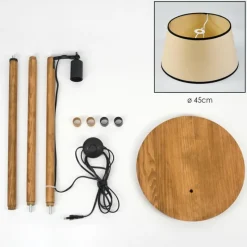 Lampes En Tissu-hofstein Chellas Lampadaire Écru, 1 lumière