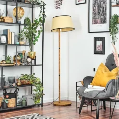 Lampes En Tissu-hofstein Chellas Lampadaire Écru, 1 lumière