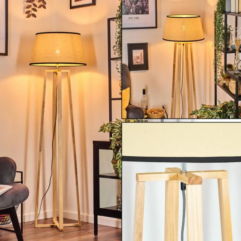 Luminaires Scandinaves-hofstein Chellas Lampadaire Écru, 1 lumière
