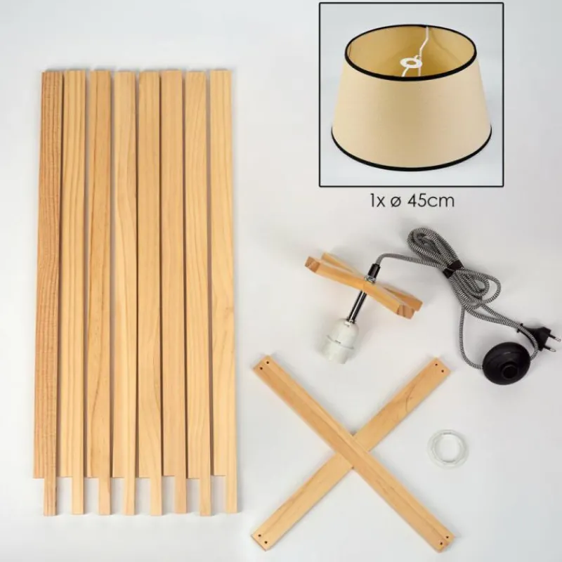 Luminaires Scandinaves-hofstein Chellas Lampadaire Écru, 1 lumière