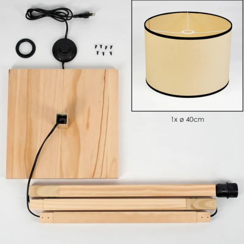 Luminaires Scandinaves-hofstein Chellas Lampadaire Écru, 1 lumière