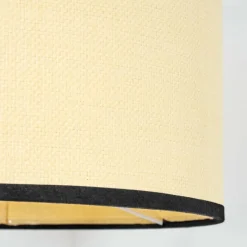 Luminaires Scandinaves-hofstein Chellas Lampadaire Écru, Noir, 1 lumière