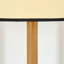 Luminaires Scandinaves-hofstein Chellas Lampadaire Écru, Noir, 1 lumière
