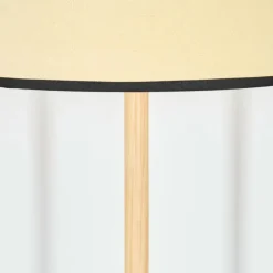 Luminaires Scandinaves-hofstein Chellas Lampadaire Écru, Noir, 1 lumière