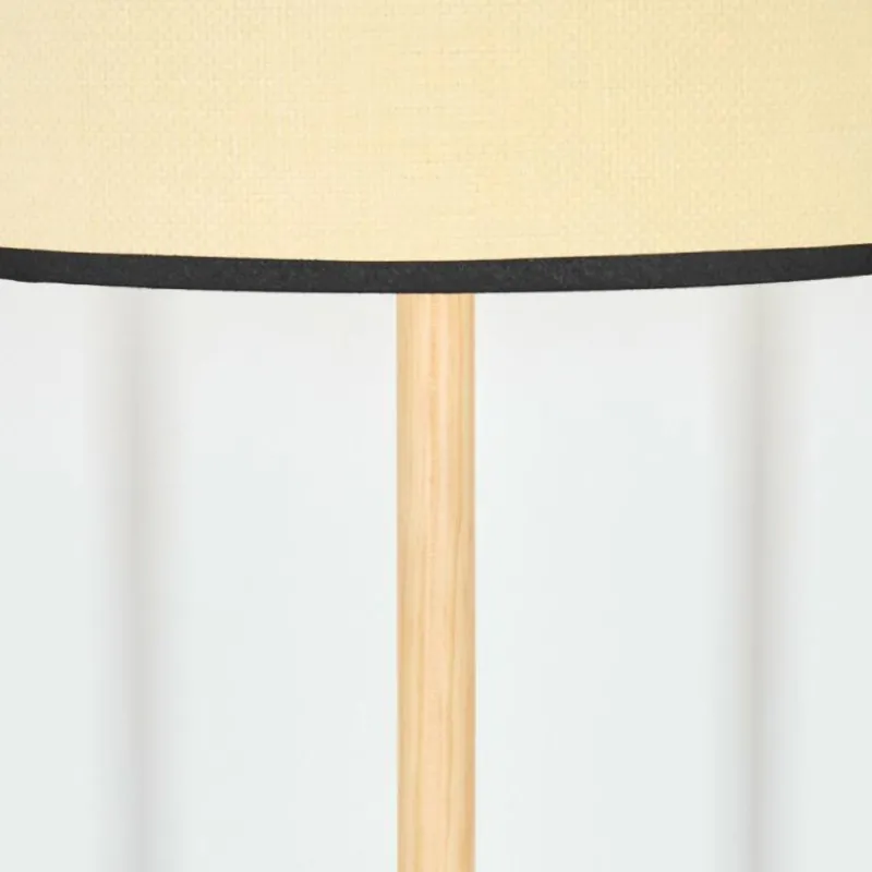 Luminaires Scandinaves-hofstein Chellas Lampadaire Écru, Noir, 1 lumière