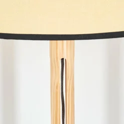 Luminaires Scandinaves-hofstein Chellas Lampadaire Écru, Noir, 1 lumière