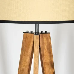 Luminaires Scandinaves-hofstein Chellas Lampadaire, Liseuse Écru, Noir, 1 lumière