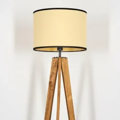 Luminaires Scandinaves-hofstein Chellas Lampadaire, Liseuse Écru, Noir, 1 lumière