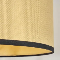 Style Boho-Chic-hofstein Chellas Lampadaire, Liseuse Écru, Noir, 1 lumière