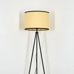 Lampes En Tissu-hofstein Chellas Lampadaire Noir, 1 lumière