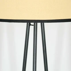 Lampes En Tissu-hofstein Chellas Lampadaire Noir, 1 lumière