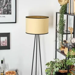 Lampes En Tissu-hofstein Chellas Lampadaire Noir, 1 lumière