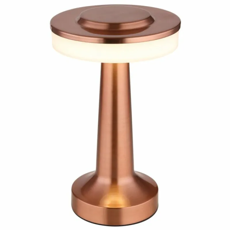 Luminaires Globo Lighting CHLOEY Lampe à poser LED Cuivre, Blanc, 1 lumière* Éclairage Led