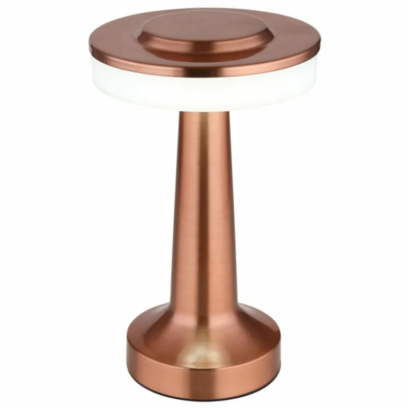 Luminaires Globo Lighting CHLOEY Lampe à poser LED Cuivre, Blanc, 1 lumière* Éclairage Led