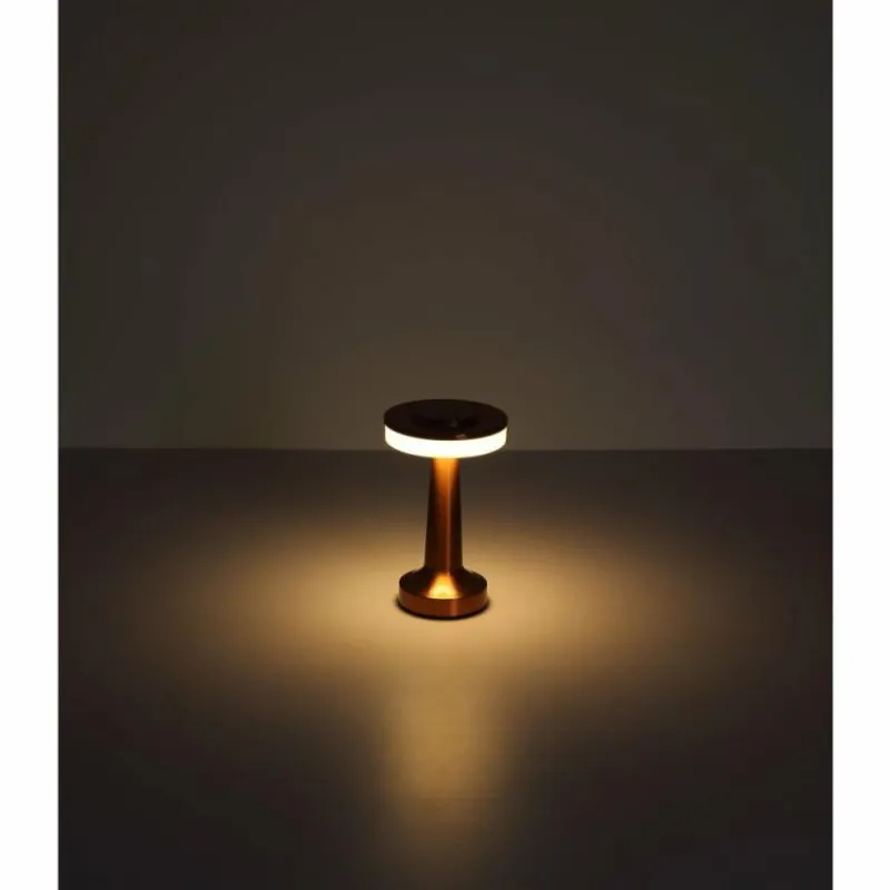 Luminaires Globo Lighting CHLOEY Lampe à poser LED Cuivre, Blanc, 1 lumière* Éclairage Led