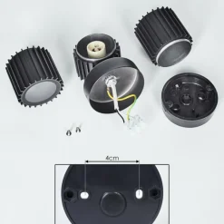 hofstein Cidral Lampe murale d´extérieur, Luminaire Up & Down Noir, 2 lumières