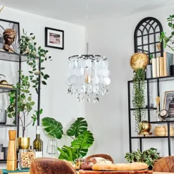 Luminaires Antiques-hofstein Ciora Suspension, Suspension Chrome, 1 lumière