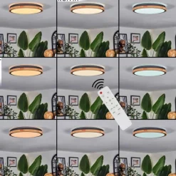 hofstein Coentral Plafonnier, Panel LED Blanc, 1 lumière, Télécommandes