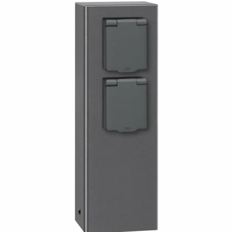 Luminaires LCD collonette des prises LCD Gris