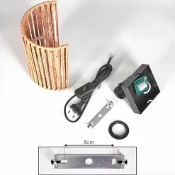 Luminaires Scandinaves-hofstein Colmeal Luminaire Up & Down, Applique murale Noir, 1 lumière